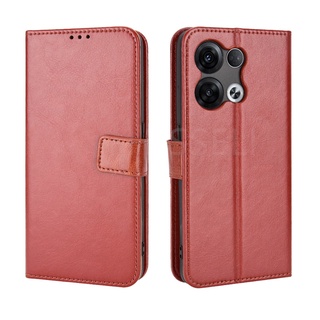 เคสโทรศัพท์หนัง PU ฝาพับ พร้อมช่องใส่บัตร สําหรับ OPPO Reno8 5G Reno8 Pro Reno 8 5G