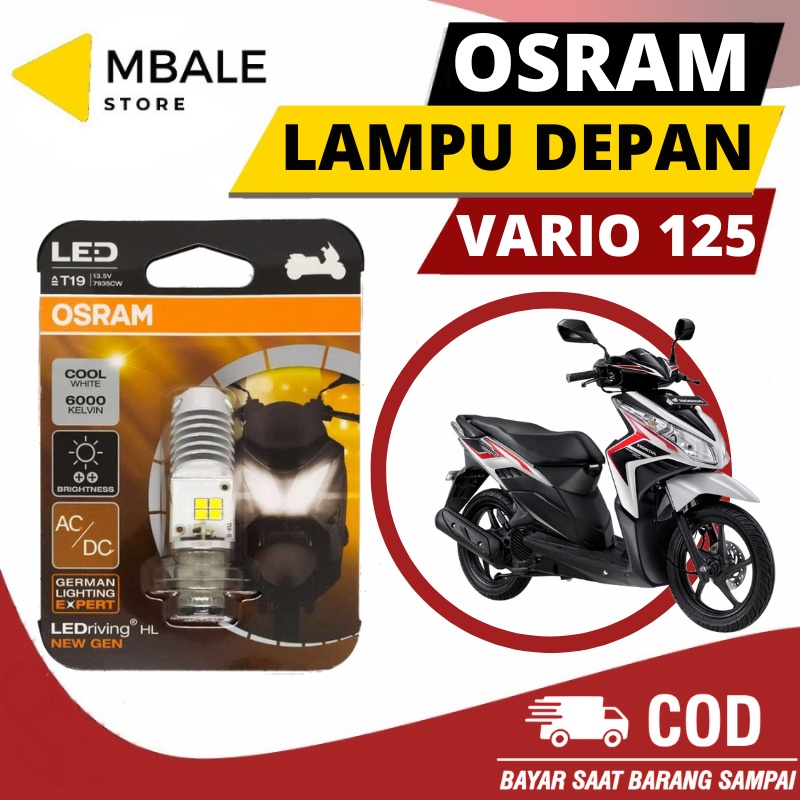 ไฟหน้า led osram Vario 125 ดั้งเดิม t19