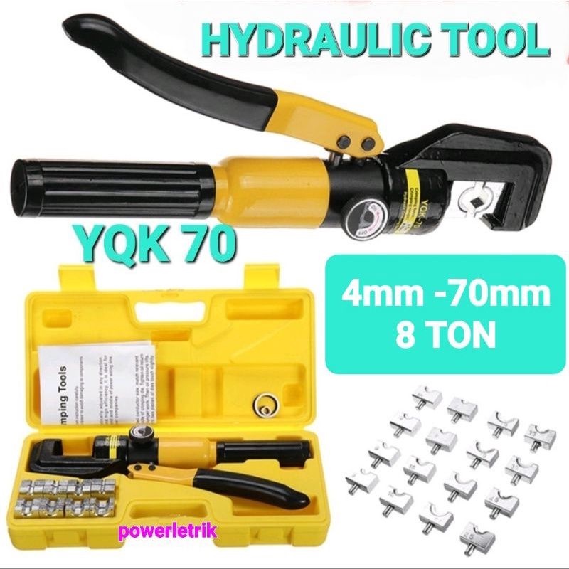 การเตรียมสูง YQK-70 (4 มม.-70 มม.) HAND HYDRAULIC CRIMPING TOOL / HYDRAULIC CLAMP TOOL / CRIMPING PL