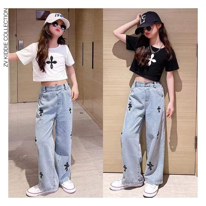 KIDS FASHION เสื้อครอปไขว้สไตล์เกาหลี-GC340