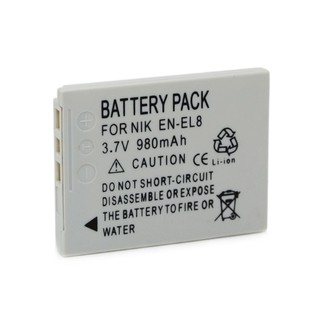 แบตเตอรี่กล้อง Nikon Camera Battery รุ่น EN-EL8 Replacement Battery