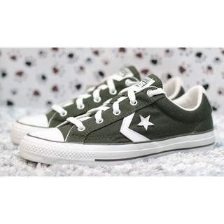 CONVERSE รุ่น STAR PLAYER SPECIALTY OX COLLARD รองเท้าผ้าใบ แฟชั่น สีเขียวเข้ม ของใหม่มือ1 ของแท้100% มีของ พร้อมส่ง