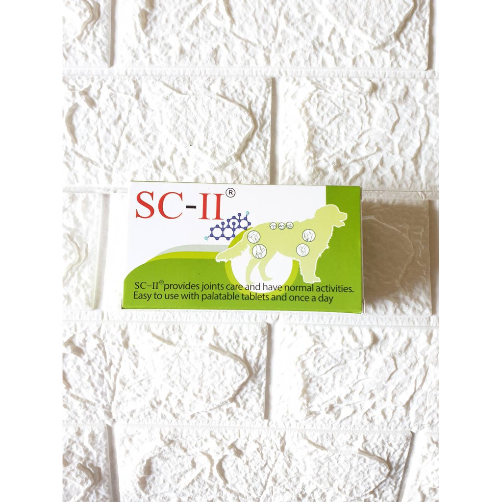 SC-II Joint (28 เม็ด)อาหารเสริมบำรุงข้อ สำหรับสุนัขและแมว ทะเบียนอาหารสัตว์ 0108600031