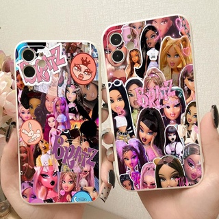 เคสซิลิโคนนิ่ม ขอบตรง กันกระแทก สําหรับ Realme 9i 9 10 Pro + 5G 8i 8 7 7i 6 5 3 Pro 6i 6S 5i 5S [Bratz]