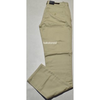 กางเกงขายาว Chinos สมาร์ทฟิต CDS 18 สีกากีสําหรับผู้ชาย