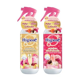 Hygiene ไฮยีน สเปรย์หอมปรับผ้าเรียบเร็ว ลิมิเท็ด อิดิชั่น เฟสทีฟ ซีรีส์ ขนาด 220 มล. (เลือกกลิ่นได้)