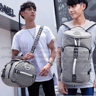 Backpack กระเป๋าเป้เดินทาง กระเป๋าสะพายหลัง เป้แฟชั่น เป้เดินทาง กระเป๋าเป้ รุ่น BA-168(สีเทา)