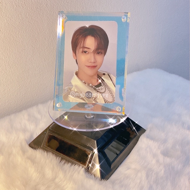 แท่นหมุนโชว์สินค้า แบบใส่แบต ถ่าน และ พลังงานแสงอาทิตย์ Solar cell 360 องศา ถาดหมุน แท่นโชว์สินค้า ราคา ถูกที่สุด ดีลบีเคเค แกลเลอรีภาพที่ 7