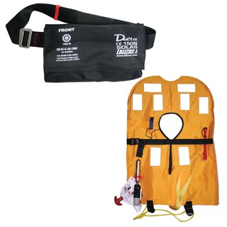 เสื้อชูชีพพองลมแบบเข็มขัด Delta Inflatable Lifejacket Belt-Pack, Auto 150N, SOLAS [Lalizas - 71108]