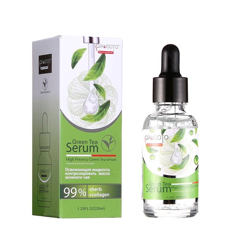 Green tea serum กรีนที เซรั่ม (35ml) สูตรใหม่ เซรั่ม หน้าใส ลดสิว NO.100