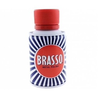 Brasso บรัสโซ น้ำยา ขัดโลหะ เอนกประสงค์ สีขาว 100 มล.