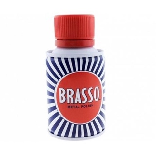 Brasso บรัสโซ น้ำยา ขัดโลหะ เอนกประสงค์ สีขาว 100 มล.