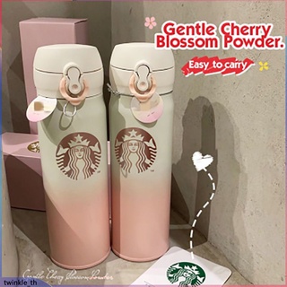 500Ml Starbucks Thermos Cup Tumbler ขวดความร้อนสแตนเลสขวดกระติกน้ำสูญญากาศแก้วขวดน้ำขวด (Twinkle.th)