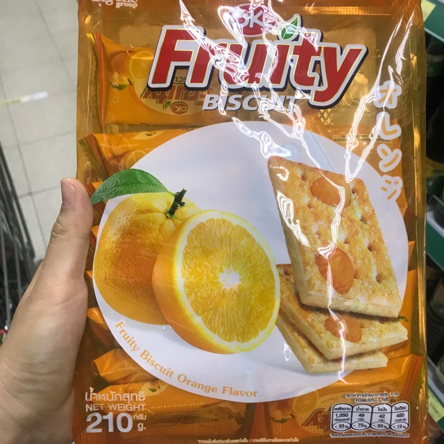 ขนม Ok Fruity Biscuit 🍓🍇🍌🍊🍐