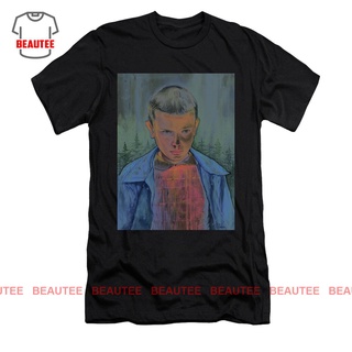 เสื้อยืดโอเวอร์ไซส์เสื้อยืด พิมพ์ลาย Stranger Things Eleven PortraitS-3XL