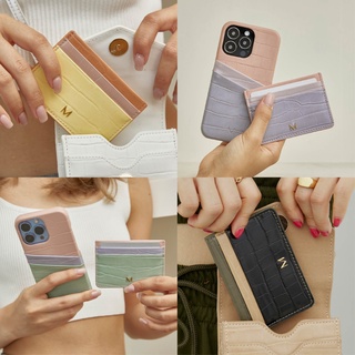 (ใส่โค้ด 8MUSE65 ลดเพิ่ม 65.-) MUSE 3Tone Slim Card Holder ที่ใส่บัตร