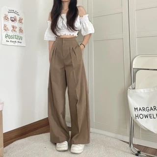 [03][ขายดี]LauraShop🧸🥐 กางเกงเอวสูงรุ่นUnnie Pant🔥🔥🔥