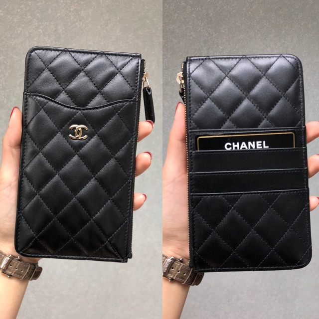 สุดฮิตตอนนี้ Chanel classic flat wallet holo25
