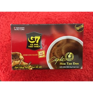 กาแฟดำ จุงเหงียน G7 พร้อมดื่ม จากเวียดนาม หอมอร่อยเข้มข้น หนึ่งกล่อง 15 ซอง พร้อมส่ง