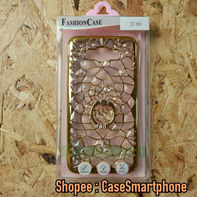 SAMSUNG J7 (2016) เคสขอบเพชร 3D💕เคสเจ้าหญิง J72016