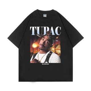 เสื้อยืด | เสื้อโอเวอร์ไซซ์ | Tupac ทัปแพค | รองเท้าบูท | Billionstars | วินเทจ