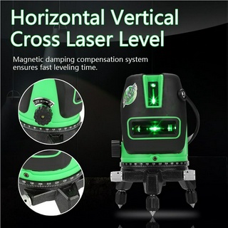 Industrial Shop Green Light 2/3/5 Line Laser Spirit Level 360 Degree Horizontal Vertical Cross 100‑240V