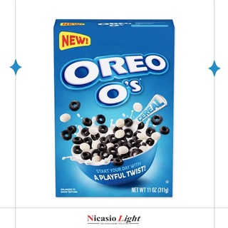 อาหารเช้า ซีเรียล OREO OS ซีเรียลรสช็อกโกแลต&amp;วานิลลา 311 กรัม