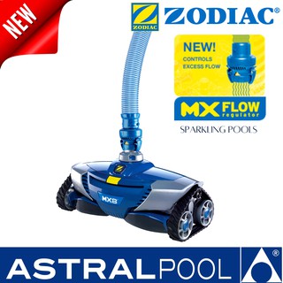 ZODIAC MX8™ เครื่องดูดตะกอนสระว่ายน้ำอัจฉริยะ ทำความสะอาดได้ทั้งพื้นและผนังสระ - MX8 Ultra-Efficient Suction Pool  Clean