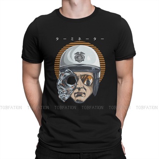 เสื้อยืดวินเทจเสื้อยืดลําลอง ผ้าฝ้าย แขนสั้น พิมพ์ลาย The Terminator T-1000 ขนาดใหญ่ สําหรับผู้ชายS-5XL