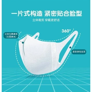 3D Mask สำหรับผู้ใหญ่ หน้ากากอนามัย แบบคุณญาญ่าใส่ 1ซอง/10ชิ้น พร้อมส่ง‼️