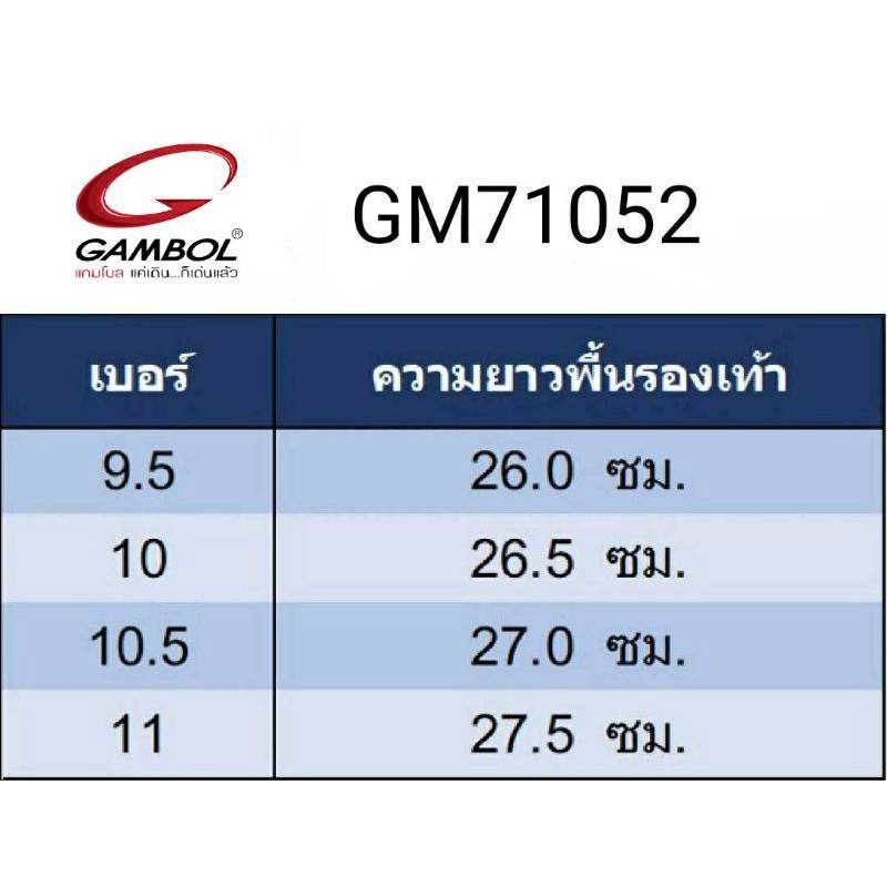 GAMBOL รองเท้าแตะฟองน้ำ  71052 ไซส์ 9-11.5