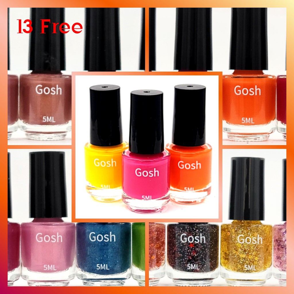 สีทาเล็บ (R) Gosh 5 ml. (12 ขวด) ยกโหล