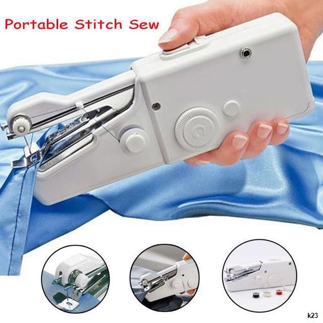 ✺✟จักรเย็บผ้าไฟฟ้ามือถือ HANDY STICH จักรเย็บผ้าไฟฟ้ามือถือ จักรเย็บด้วยมือไฟฟ้า ขนาดพกพา Handheld Sewing Machine