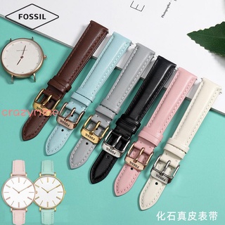 💎ข้อเสนอพิเศษ แบบจํากัดเวลา💎Fossil Fosil สายนาฬิกาข้อมือ หนังวัวแท้ หัวเข็มขัด 12 14 16 มม. สําหรับผู้หญิง