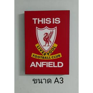 กรอบรูป หงส์แดง ลิเวอร์พูล Liverpool ขนาดA3 ลาย This is Anfield