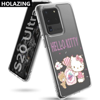 HELLO KITTY เคสโทรศัพท์มือถือ Tpu ลายการ์ตูนคิตตี้สําหรับ Samsung Galaxy S20 Ultra S10 Plus S20 Fe S9 Note 20 Ultra 10 Plus