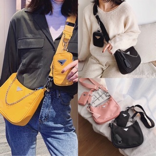 KstylebyW ✨2 in 1✨ PD Nylon Bag กระเป๋าไนล่อน พร้อมส่ง