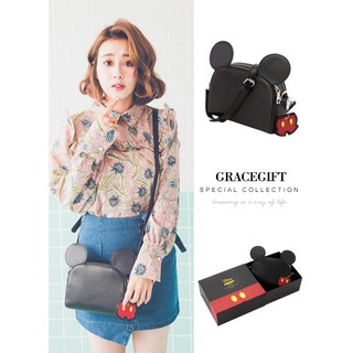 พร้อมส่งเลย Gracegift ลายมินนี่มิกกี้ กระเป๋าสุดชิค