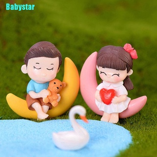 (Babystar) บ้านตุ๊กตาพระจันทร์ ขนาดเล็ก สําหรับตกแต่งสวน