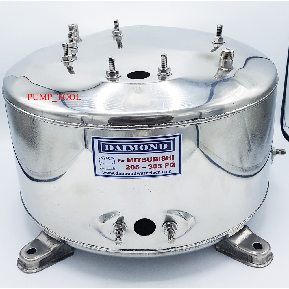 Mitsubishi ถังปั๊มน้ำสแตนเลส อย่างหนา WP205-305P,Q,Q2,Q3,QS,Q5