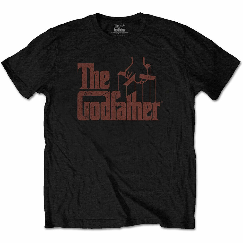 เสื้อยืดแขนสั้น ผ้าฝ้าย พิมพ์ลายโลโก้ The Godfather สีน้ําตาล สําหรับผู้ชาย 2022