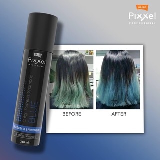 แชมพูเติมสีผม โลแลน พิกเซล คัลเลอร์ รีเฟรช แชมพู เพิ่มประกายสีฟ้า250 มล. Lolane Pixxel Color Refresh Shampoo