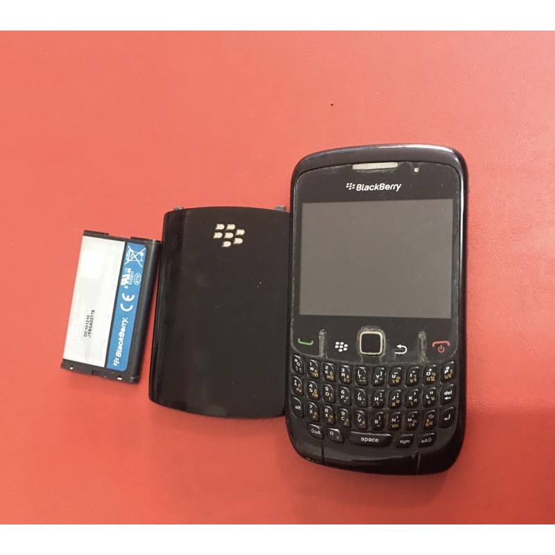（มือสอง)โทรศัพท์มือถือ Blackberry Curve8520 สมาร์ทโฟนราคาถูก ยังใช้ได้ปกติ ภายนอกหลุดลอกไปตามสภาพ