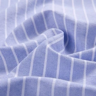 เสื้อเชิ้ตแขนสั้น Oxford รุ่น TheDOT. ผ้าทอ Twill หนานุ่ม ใส่สบาย ทนทาน