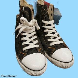 รองเท้าผู้ชาย รองเท้าผ้าใบ Levis  High-Top Sneakers รองเท้าแฟชั่น รองเท้าหุ้มข้อ ผ้ายีนส์