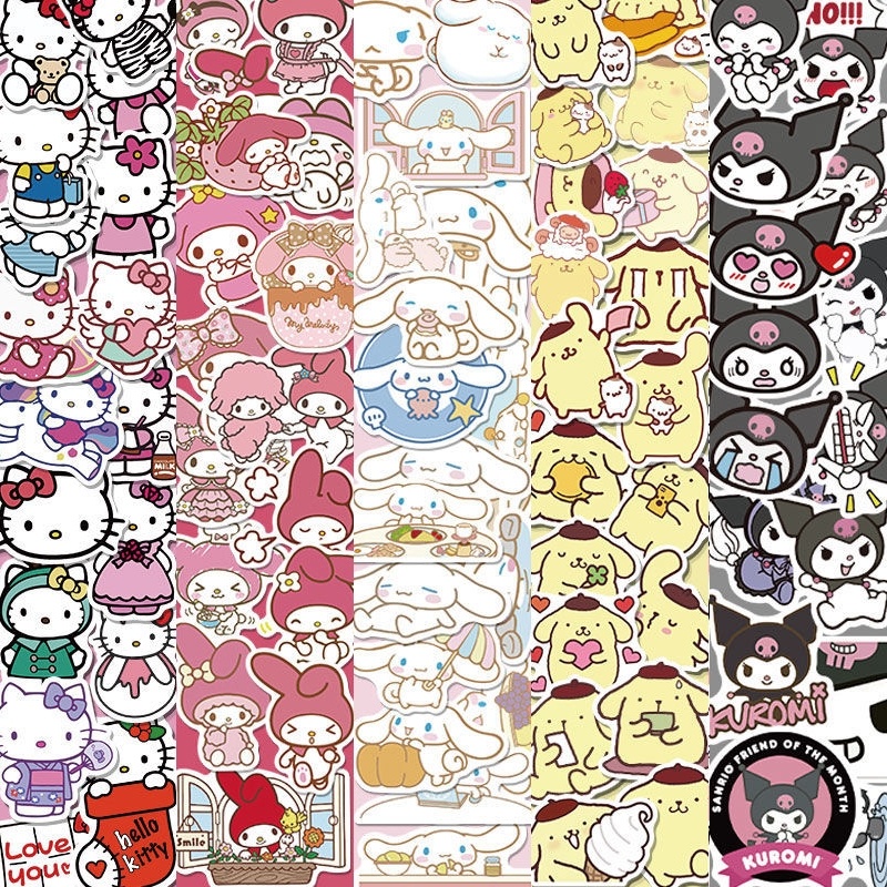 Muikids สติ๊กเกอร์ 50 ดวง ลายการ์ตูน ติดได้ทุกพื้นผิว สติ๊กเกอร์กันน้ำ ...