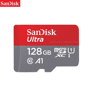 SanDisk Ultra Class10 A1 MicroSDXC 128GB อ่าน 140MB/s (SDSQUAB-128G-GN6MN) ใส่ กล้องวงจรปิด กล้องติดรถ แท็บเล็ต Synnex