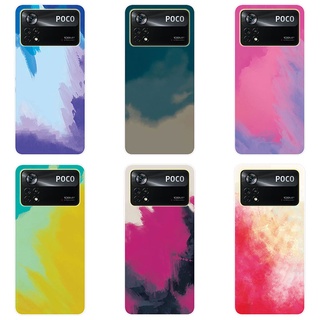 เคส Xiaomi POCO X4 Pro 5G Case สีน้ำการไล่โทนสีซิลิโคนปกหลัง Xiaomi POCO X4Pro 5G Soft TPU Silicone Phone Case