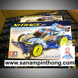 Mini 4WD - Tamiya Item #95398 - Nitrage Jr. Clear Blue Special