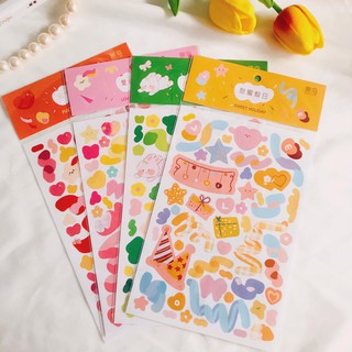 [New✨]  Ribbon Sticker Ver.3 สติ๊กเกอร์ริบบิ้น ไดคัท สติ๊กเกอร์ตกแต่งไดอารี่ 1 ชิ้น